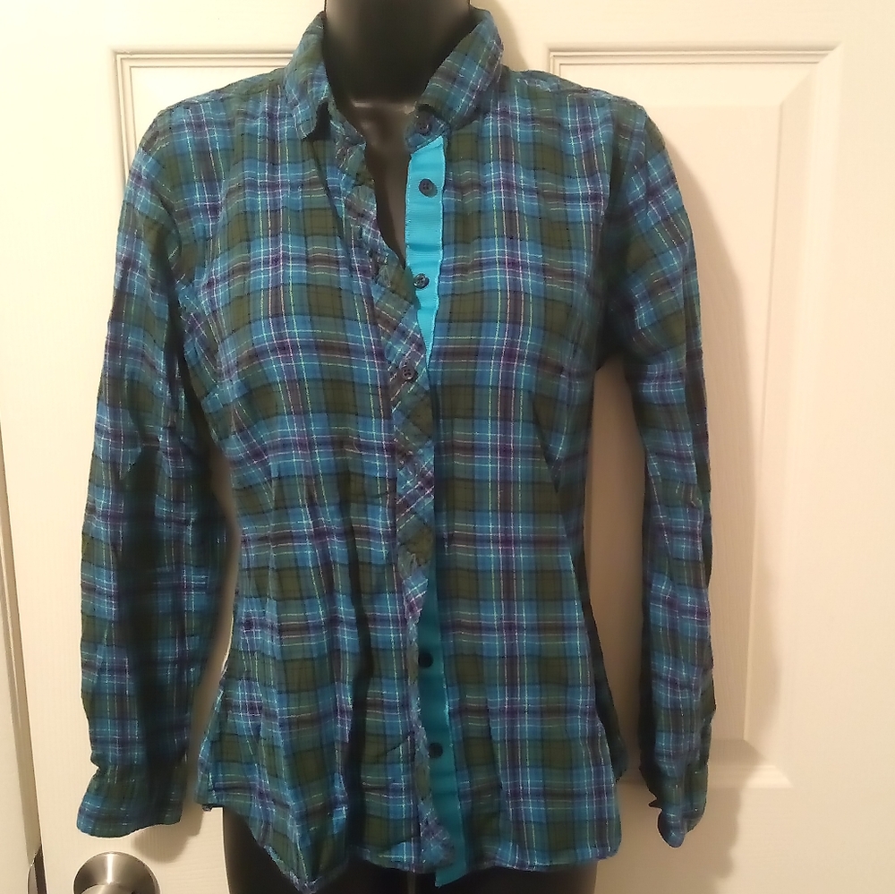 Eddie Bower Plaid Button Down - image 1